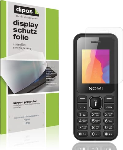 dipos – 4x Matte Beschermfolie geschikt voor Nomi i1880 | Krasbestendige & antireflecterende Screenprotector Ultra-Thin
