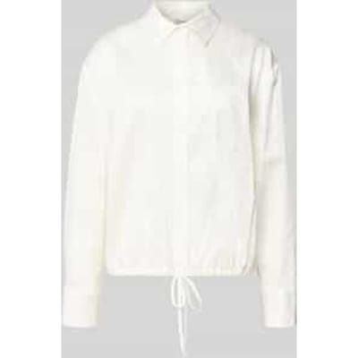 Relaxed fit overhemdblouse van puur katoen
