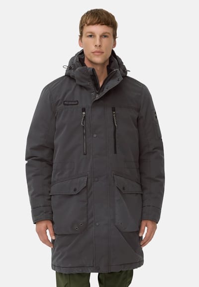 camel active Parka met afneembare capuchon - Maat menswear-50 - Zwart