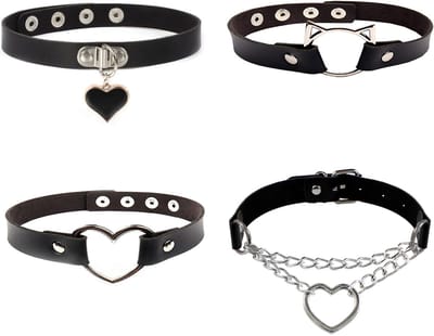 Dailygoody - Halsband Vrouwelijk Meisjeshart - Verstelbare Ketting Gothic - Verlengketting - Valentijnscadeau - Jubileumcadeau - Geschikt voor Da