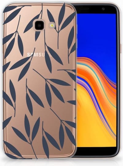 Samsung Galaxy J4 Plus (2018) TPU Case Leaves Blue