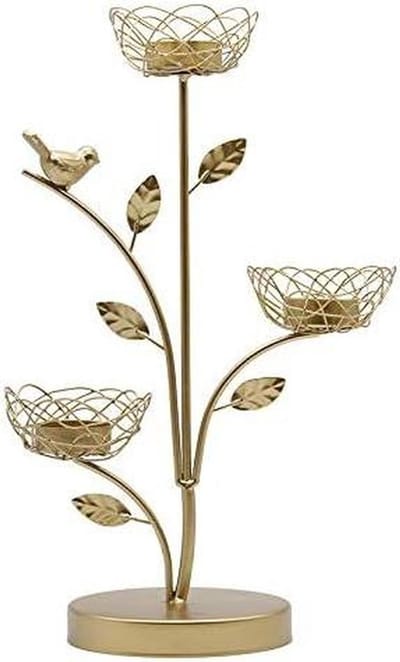 Kaarshouder Vogel - Kandelaar Decoratie - Romantisch Diner - Nordic Ins Wind - 1.00 Aantal - A