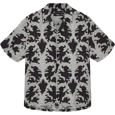 AllSaints Motif Ss Shirt Jet Black Taglia: XS | Camicie Casual Outlet | Uomo | Nero