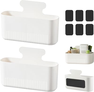 Famanu – Set van 2 magnetische pennenhouders met 2 vakken voor school kantoor en koelkast