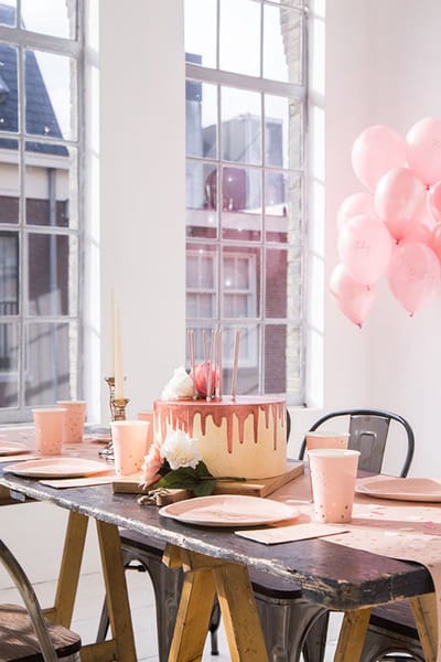 Folat - Tafelloper Elegant Lush Blush - 240x40cm