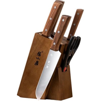 Zhang Xiaoquan Keukengereedschap - Houten Gereedschapsset met Schaar en Meerdere Keukenartikelen voor Koken & Dining.