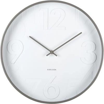 Karlsson Wandklok Ayuno - Donkergrijs - Ø40cm - Wandklok Scandinavisch