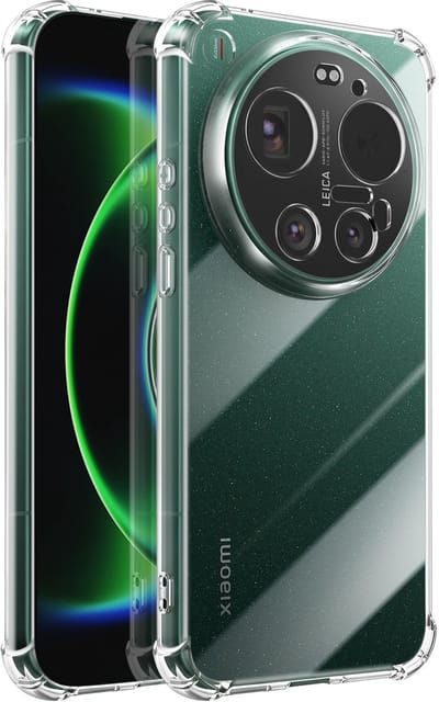 Mayaxess, Hoesje geschikt voor Xiaomi 17 Ultra - Siliconen & Versterkte Hoeken, Transparant