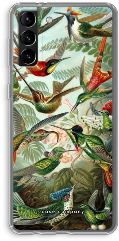 Case Company® - Hoesje geschikt voor Samsung Galaxy S21 Plus hoesje - Haeckel Trochilidae - Soft Cover Telefoonhoesje - Bescherming aan alle Kanten en Schermrand