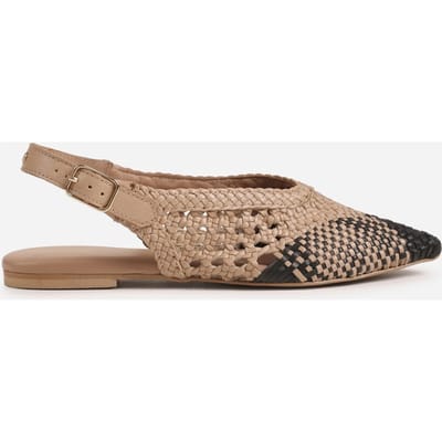 Bronx Amme-line Low Shoe Mocha Mousse/black Maat: 36 | Sandalen Outlet | Dames | Zwart