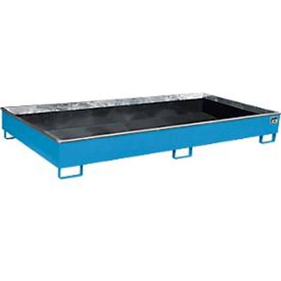 Bauer legbordbak RW 2700-2 PE, met PE inzet, L 2665 x B 1315 x H 305 mm, lichtblauw RAL 5012