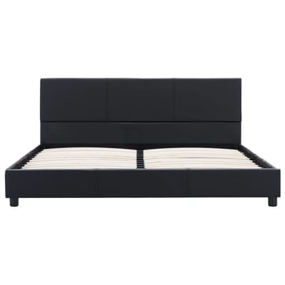 vidaXL - Bedframe - kunstleer - zwart - 120x200 - cm