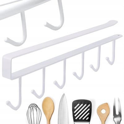 Hangzhou A Link Star Technology - Keukenhouder - 6 Haken - Wit - Onderkastmontage
