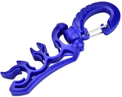 Dailygoods- Slanghouder Hoogwaardige PP - Slanghaspel - Antislip - Schokbestendig - Roestvrij Staal - 360 Graden Draaiend - Slangclip