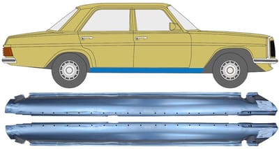 Volledige dorpel voor Mercedes W114 W115 1968-1977 / Links + Rechts / Set