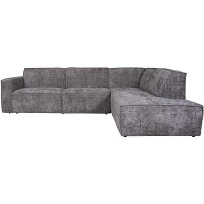 Hoekbank Kick Cremona Taupe 24 - Rechts - Moderne Design Loungebank in Hotel Chique Stijl