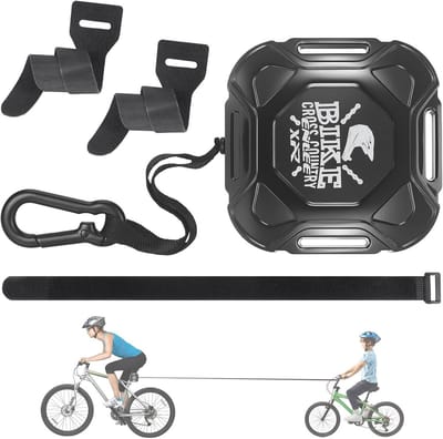 Intrekbare Fietskabel voor Kinderen - 2,5 m Fietsaccessoire voor Ouders en Kinderen, Geschikt voor Alle Fietsen, Tot 100 kg Draagvermogen