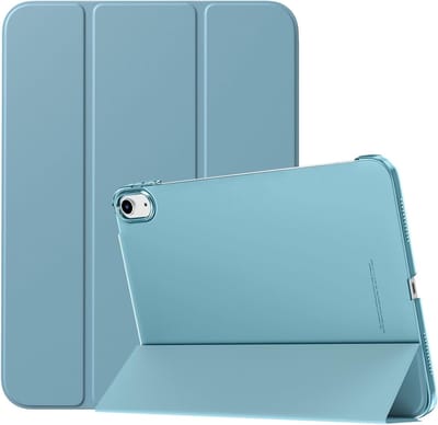Slimme en Beschermende Hoes voor iPad 10e Generatie 10.9 inch 2022, Auto Sleep/Wake, Translucente Hard PC Achterkant, Foggy Blue, Geschikt voor Tablet Accessoires