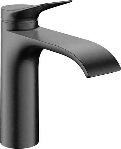 Hansgrohe VIVENIS 1 greeps wastafelkraan - 110 - coolstart - zonder afvoer - geborsteld zwart