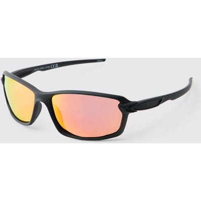 Sportieve Plastic Getinte Zonnebril | Black