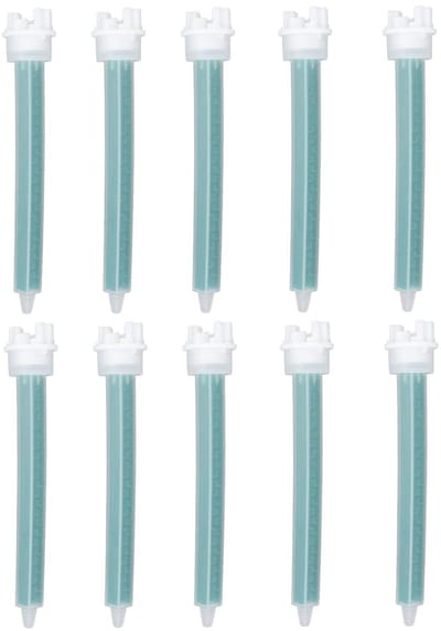 Dailygoods- Mengmondstuk Innovatief Dual Chamber Design - 10 Stuks - Handige Gebruikerservaring - Voldoende Hoeveelheid - Multifunctioneel - Plastic Mondstuk - Mixmondstuk