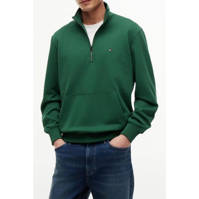 Tommy Hilfiger Essential Terry New Street Green Größe: S | Kaputzenpullis Outlet | Herren | Grün