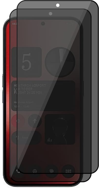 Privacy Screenprotector geschikt voor Nothing Phone 2a / 2a Plus - 2x Volledig Dekkend Glas Screen Protector