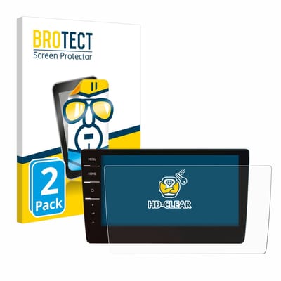 BROTECT - Screenprotector voor Volkswagen Tiguan 2019 Discover Pro 9.2" 2017-2020 - Folie Beschermfolie transparant 2 Stuks