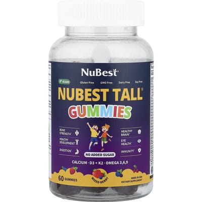NuBest, Nubest Tall® Gummies, Baies Mélangées, 60 Gommes