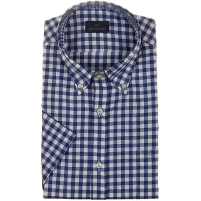 Paul & Shark Overhemd Cotton Twill Shirt Donker Blauw / male