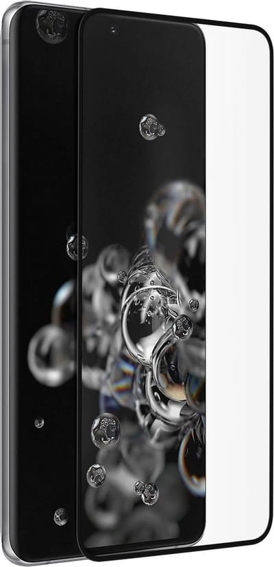 Akashi, Tempered Glass Screenprotector Geschikt voor Samsung Galaxy S20 Ultra, Zwart