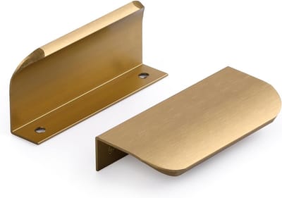 Set van 6 Verborgen Keukenhandgrepen - Ingebouwde Meubelhandgrepen voor Keukenkastjes 64mm, Modern Design en Eenvoudige Installatie