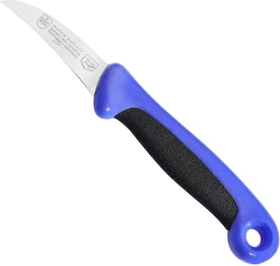RÖR Solingen Schilmesje Extra Grip – RVS Lemmet Krom – 15 cm – Zwart met Blauw
