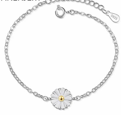 Armband - Zilver- daisy-Madelief- 16 tot 18 cm - Charme Bijoux