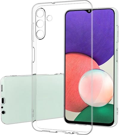 MoDo hoesje geschikt voor Samsung Galaxy A34 - Siliconen/TPU/Kunststof Back Cover - Transparant