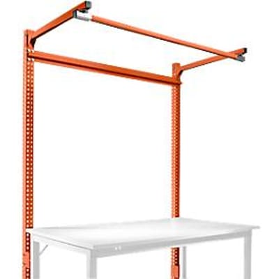 Opbouwframe met giek, Basistafel STANDAARD werktafel/werkbank UNIVERSAL/PROFI, 1500 mm, roodoranje