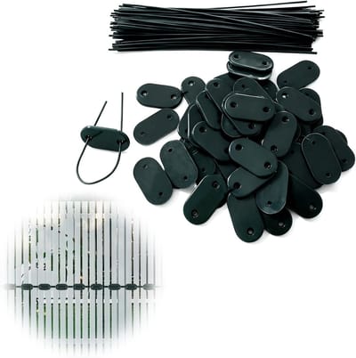 Pack van 50 Weerbestendige PVC Privacy Screen Bevestigingsclips voor Paneelmontage, Geschikt voor Tuin en Balkon
