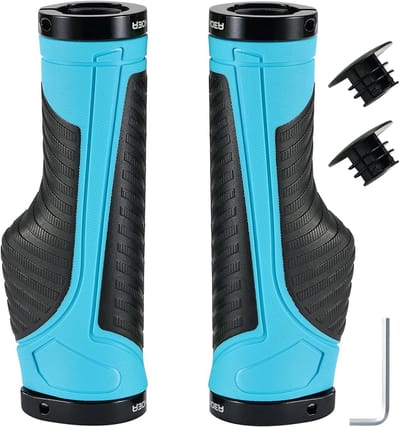 Fietshandvatten - Fietsgrepen - Comfortabel Fietsen - Antislip Aluminium - 148 cm - Blauw Zwart
