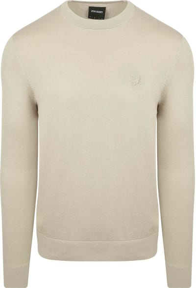Lyle & Scott Tonal Pullover Greige - Maat XL - Heren - Pullovers