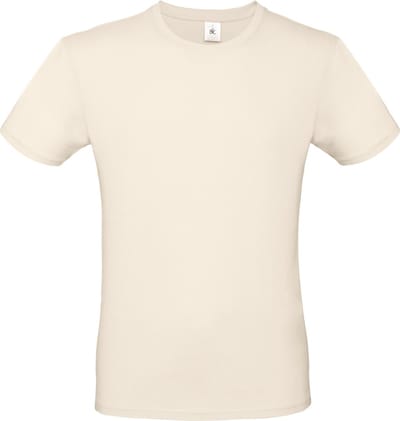 Classic E150 T-shirt B&C Collectie Naturel Maat XS