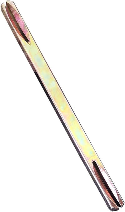 Vervangende Stalen Splitspindel 8 x 105mm voor Deuren en Ramen - Vierkante Sleuf Spindel voor Gemakkelijke Installatie en Duurzaamheid