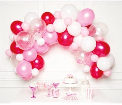 Amscan Ballonslinger Latex 1 Meter Roze 70-delig