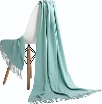 Emilie Scarves Pashmina sjaal Cashmere omslagdoek mint - 200*63CM