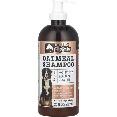 Paws & Pals, Shampoing à l'avoine, 20 fl oz (592 ml) black