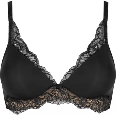 Triumph BH Amourette Charm P - Zonder Beugel - Voorgevormde kanten bh zonder beugel - 85A - Zwart
