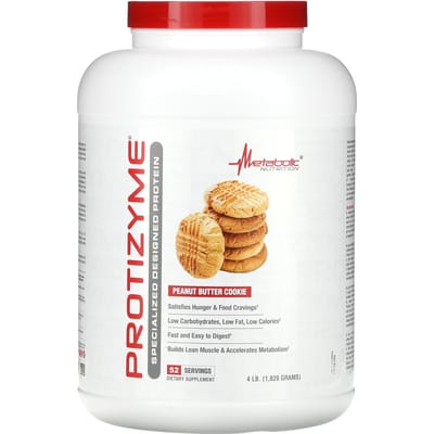 Protizyme, Vakkundig Samengesteld Eiwit, Pindakaaskoekje Smaak, 1.820G (4lb)