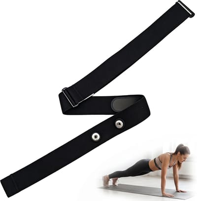 Thijox - Verstelbare Elastische Band voor Hartslagmeter (60 cm - 105 cm), Borstband, Reservearmband voor Hartslagmonitor, Ideaal voor Sport en Fitness