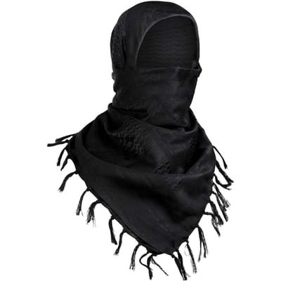Special Forces Gratis Diverse Tactische Woestijn Arabische Sjaals Mannen Vrouwen Militaire Winddichte Wandelen Decoratieve Hijab Sjaal Buiten One Size black