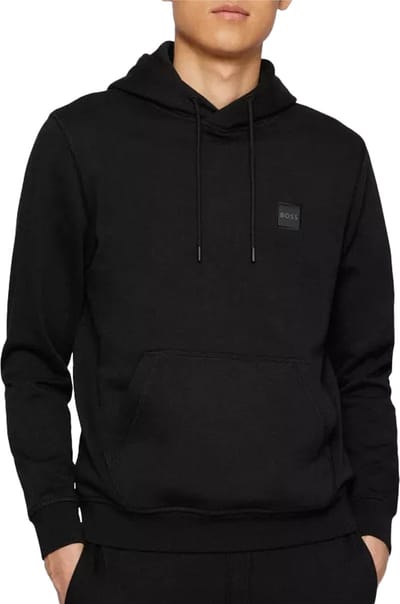 BOSS Orange Wetalk Heren Pullover Hoodie Met Logo Patch NOS
