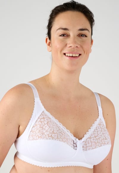 Damart - Beugelloze beha, zeer goede ondersteuning - Dames - Wit - 105
